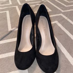 Kelly and Katie black heels
